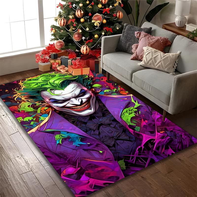 1pc Digital Printed Chair Rug for Home Office Use, JOKER Carpet Appropriate for All Seasons, Soft Area Carpet