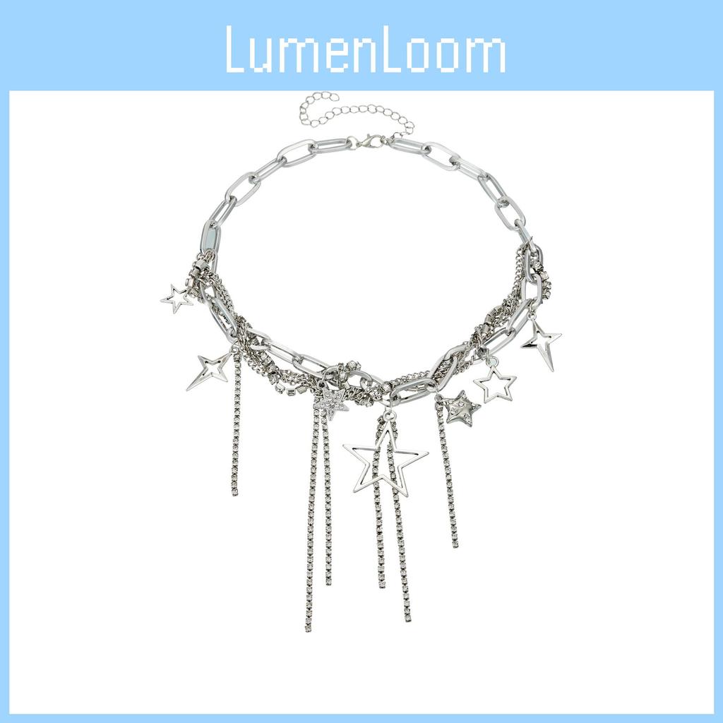 Dazzling Rhinestone Choker Necklace For Women Heart And Star Designs Fashion Accessory