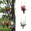 Parrot Hanging Ornament Garden Micro Landscape Resin Craft For Wedding And Party Decor