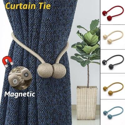 Moderne Fenster Vorhänge Schnalle Magnet Schnalle Vorhang Schnur Wohnzimmer Schlafzimmer 7 Farben