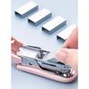 1pc Pink 3-In-1 Mini Stapler, Saddle Stapler and Staple Remover Set (Capacity: 830 Staples) Back To School, Back To School, School Supplies