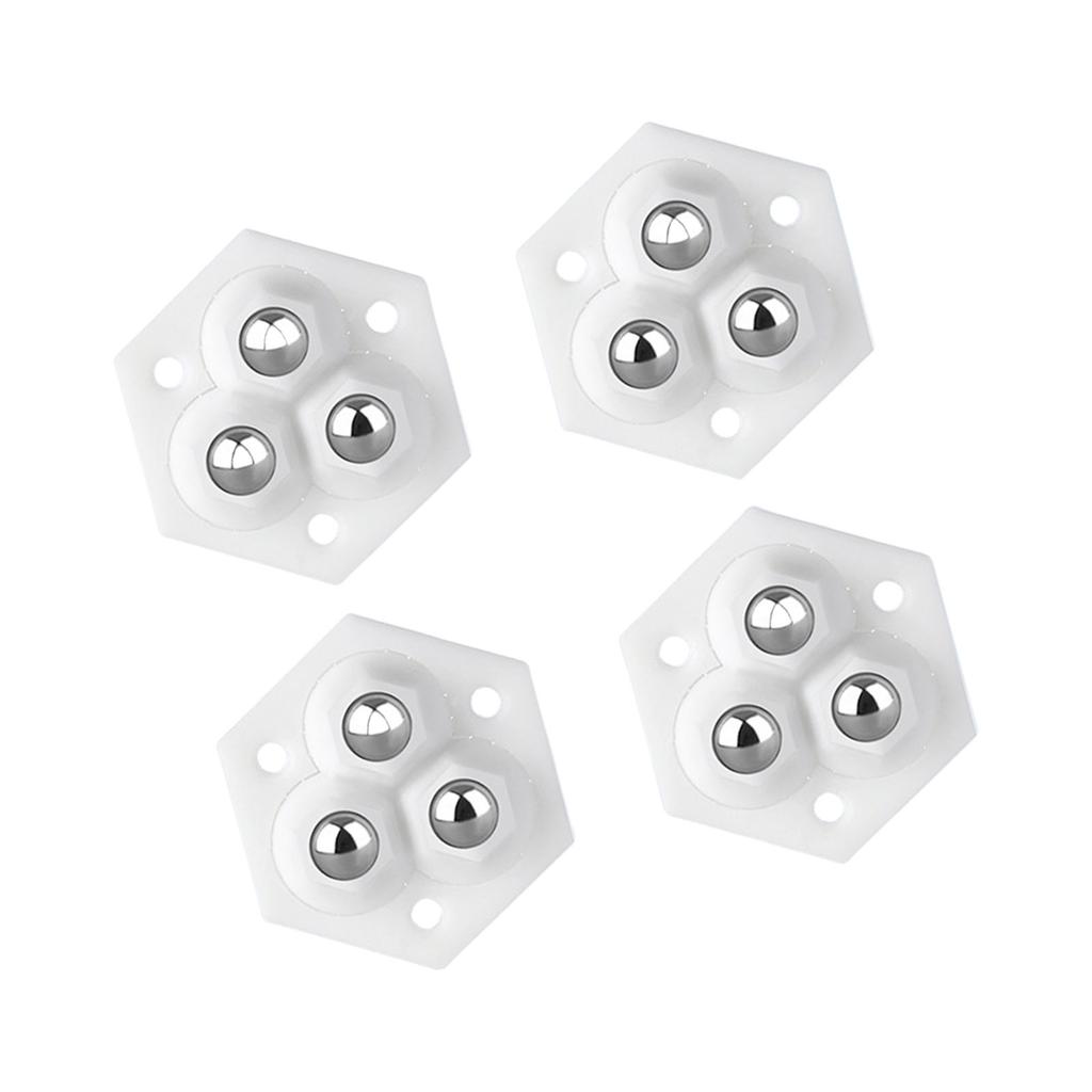 4Pcs Appliance Rollers Self Adhesive Casters Wheel Sticky Swivels Pulley Universals Wheel Small Appliance Slider