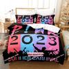 Pink Singer Tour Bedding Set Single Twin Full Queen King Size Bed Set Adult Kid Bedroom Duvetcover Sets Anime Bed Sheet Set