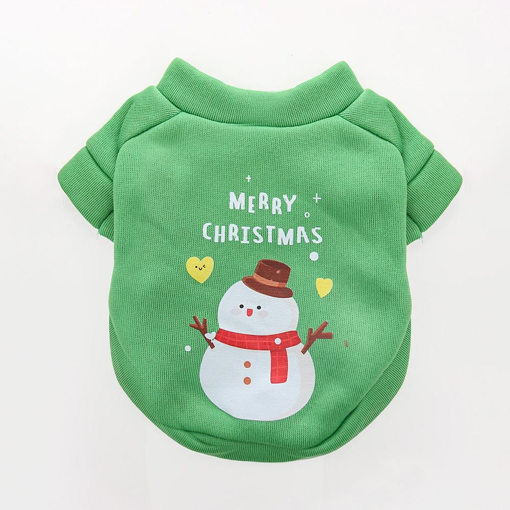 

New clothes for autumn and winter, warm and cold resistant with fleece for cats and dogs, suitable for outdoor Christmas atmosph XXL