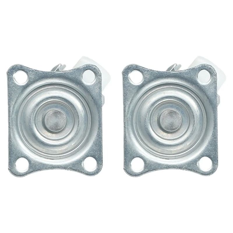 1/2/4Pcs Heavy Duty Caster Wheel 360 Degree White Nylon Rubber Furniture Roller 1/1.25/1.5/2/2.5/3inch Furniture Carts