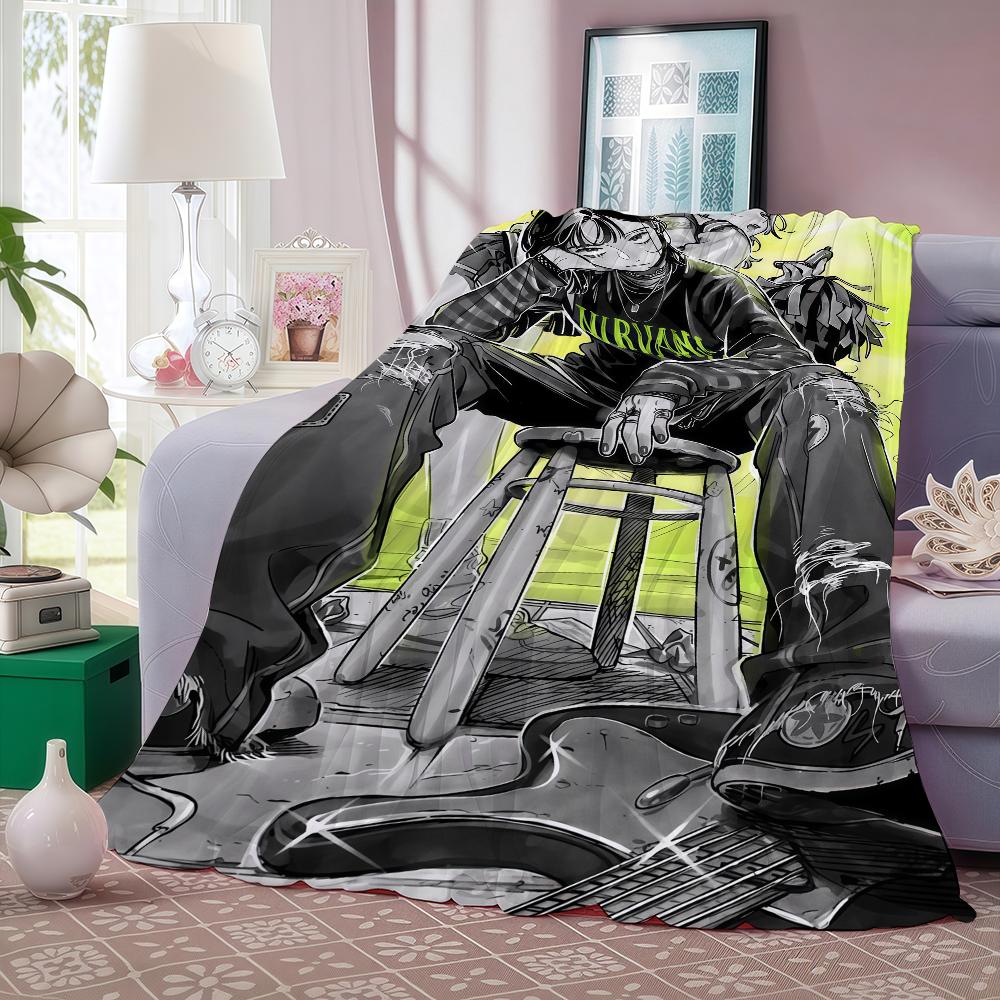 Anime Aya O Oosawa K Koga M Mitsuki Blanket For Sofa Office Bed Plane Travel Sleep Read Relax Camping Soft And Warm