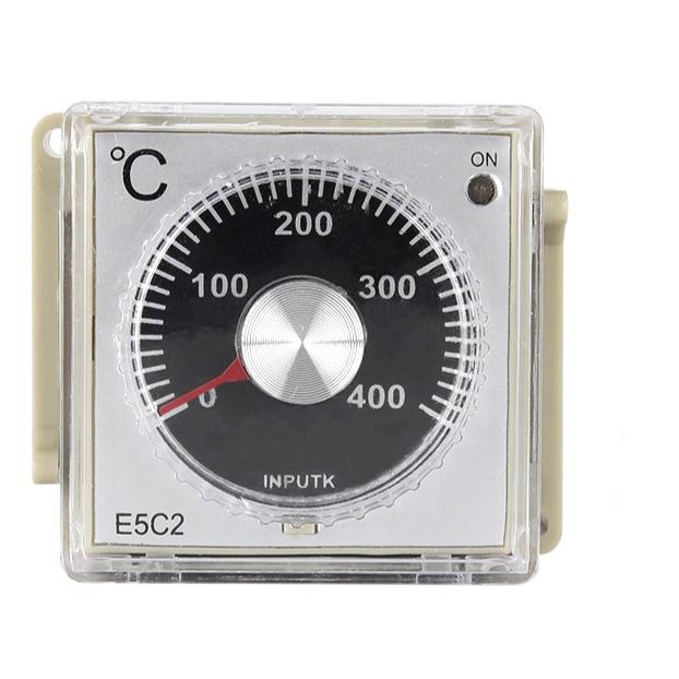 E5C2 E5C4 Терморегулятор Ручка-указатель Цифровой дисплей AC 220V 0-399℃ Релейный выход K-тип Входа С розеткой