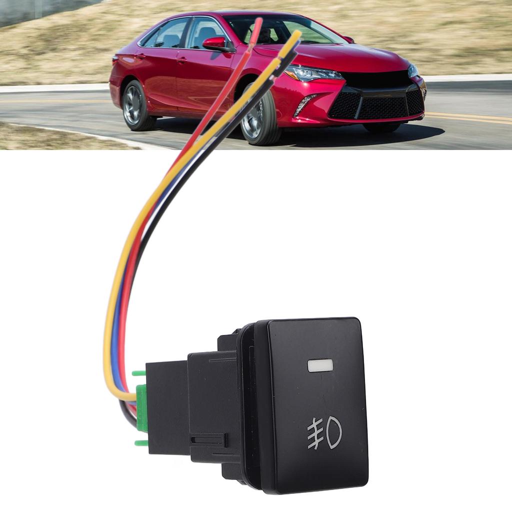 4 Pole 12V Push Button Switch with LED Background Indicator Light for Fog Light DRL LED Light Bar for Camry Tacoma Prado