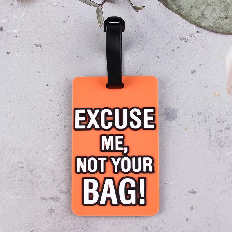 Creative Soft PVC Cartoon Airplane Luggage Tag – Anti-Lost Suitcase Hanger