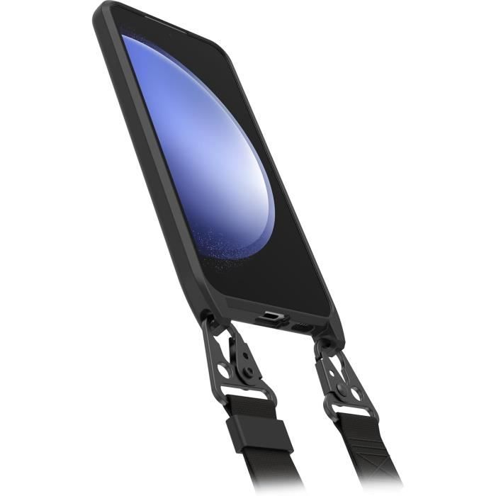 Coque de protection - otterbox - react necklace - samsung galaxy s23 fe - noir - ultra fine et résistante