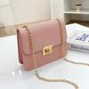 Women's bag lid type personalized lock small square bag autumn and winter new oblique span change small bag