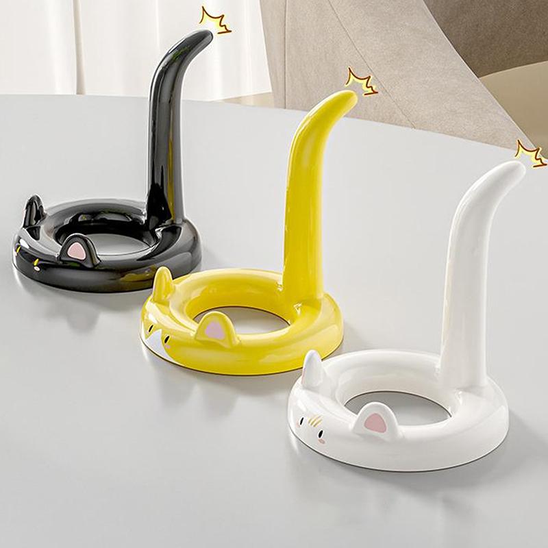 Cartoon Cat Shape Mobile Phone Stand Phone Rack Portable Cute Colorful Lazy Phone Desktop Holder For Cell Phone