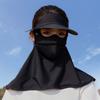 Dustproof Sunscreen Face Cover Solid Color UV Protection Veil Summer Ice Silk Mask  Hiking