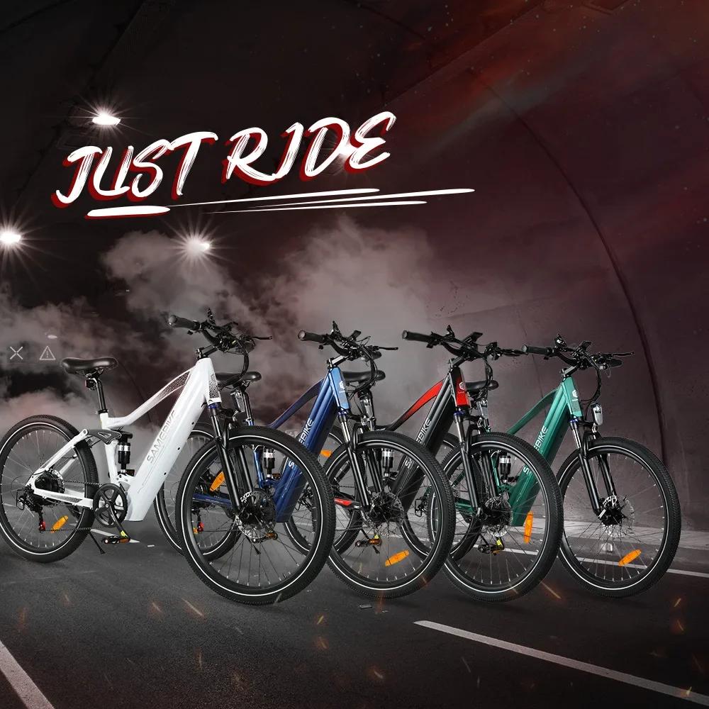 SAMEBIKE XD26-II E-bike motor 750W 48V 14AH Hydraulic Brake electric bicycle 26-inch full suspension electric mountain bike