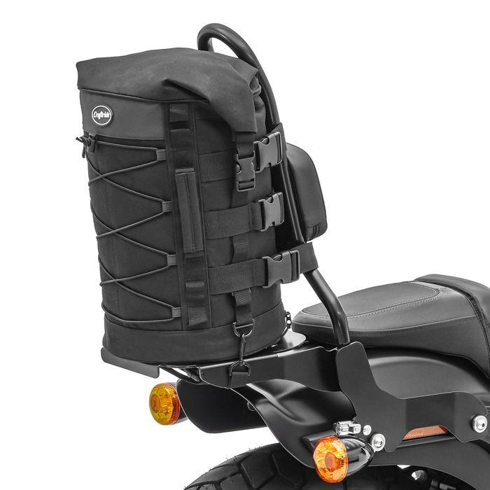Sacoche de sissybar pour motos custom sac rouleau arrière Craftride DB4