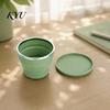 Gym Fitness Accessory Bottle Collapsible Travel Cup with Lid, 170ml Foldable Silicone Drinking for Camping Hiking Food Grade Tumbler And Outdoor