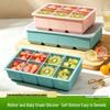 Square Ice Cube Tray with Lid - Large Silicone Mold for Home Use
