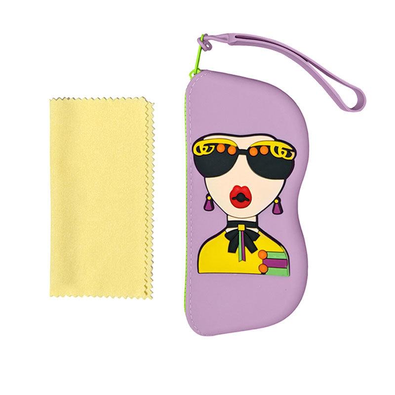 Modische Tragbare Multifunktionale Brillen Tasche Wasserdicht Staubdicht Münzbeutel Silikon Kleine Gegenstände Taschen Brillenetui für Reisen