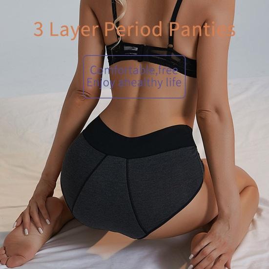 Period Underwear for Women High Waisted Leak-Proof Postpartum Menstrual Panties Heavy Flow Super Absorbency