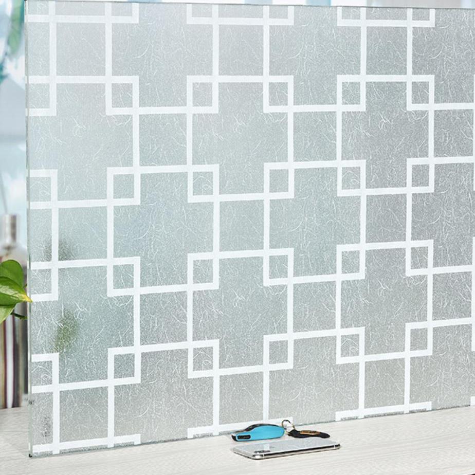 

Матовая матовая оконная пленка, солнцезащитная самоклеящаяся пленка для окон, непрозрачная виниловая пленка для защиты от солнца в ванной комнате 30X100 CM