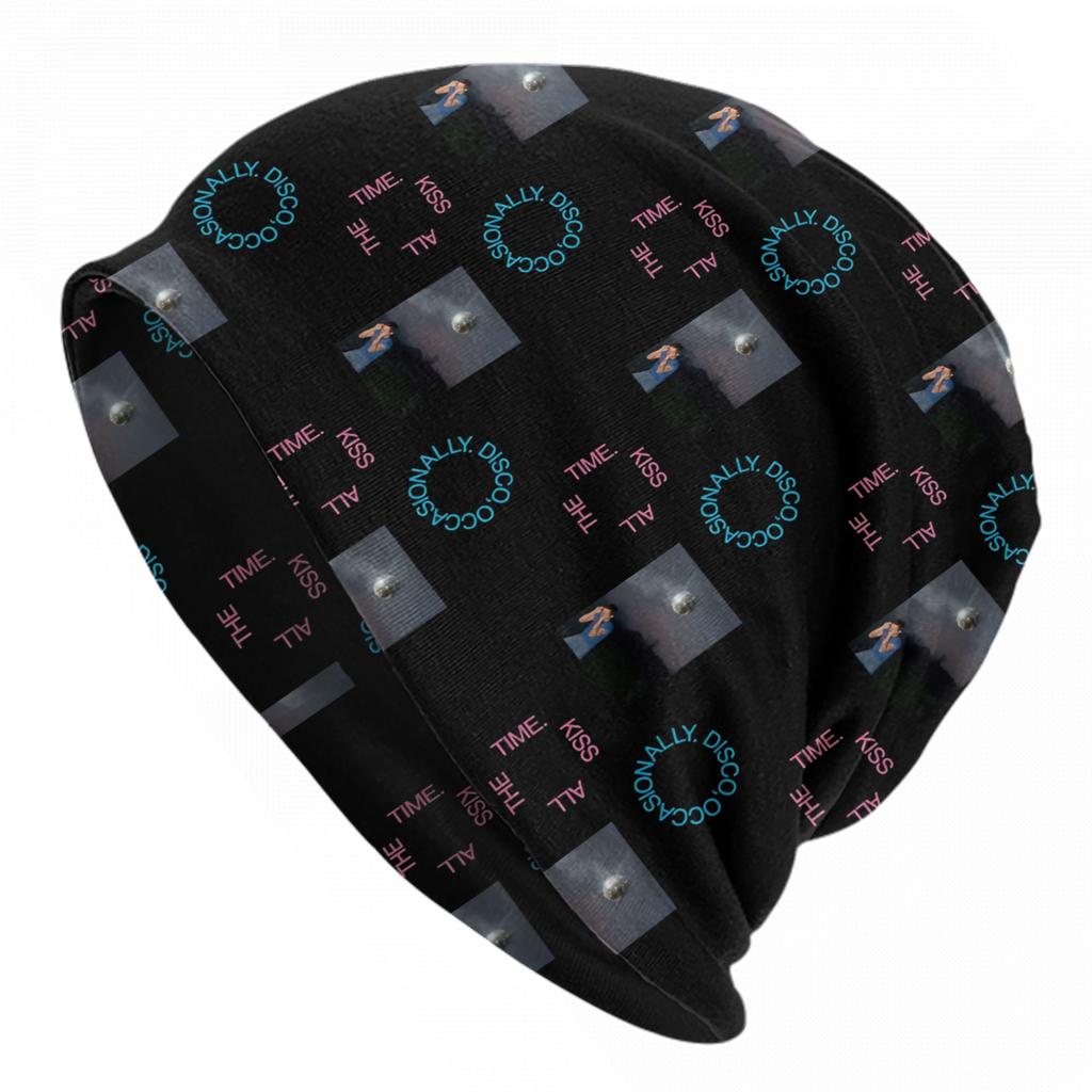 Kiss All The Time  New Album Caps Harrys Music Styles Unisex Women Skullies Beanies Hats Summer Warm Multifunction Bonnet Hat