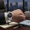 Men's Luminous Watch Large Dial Dual Calendar Automatic Movement Wristwatch for Business