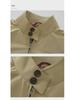 Pánská khaki bunda Harrington GDDQSDC - podzimní retro tenká větruodolná motocyklová bunda, American Workwear G9