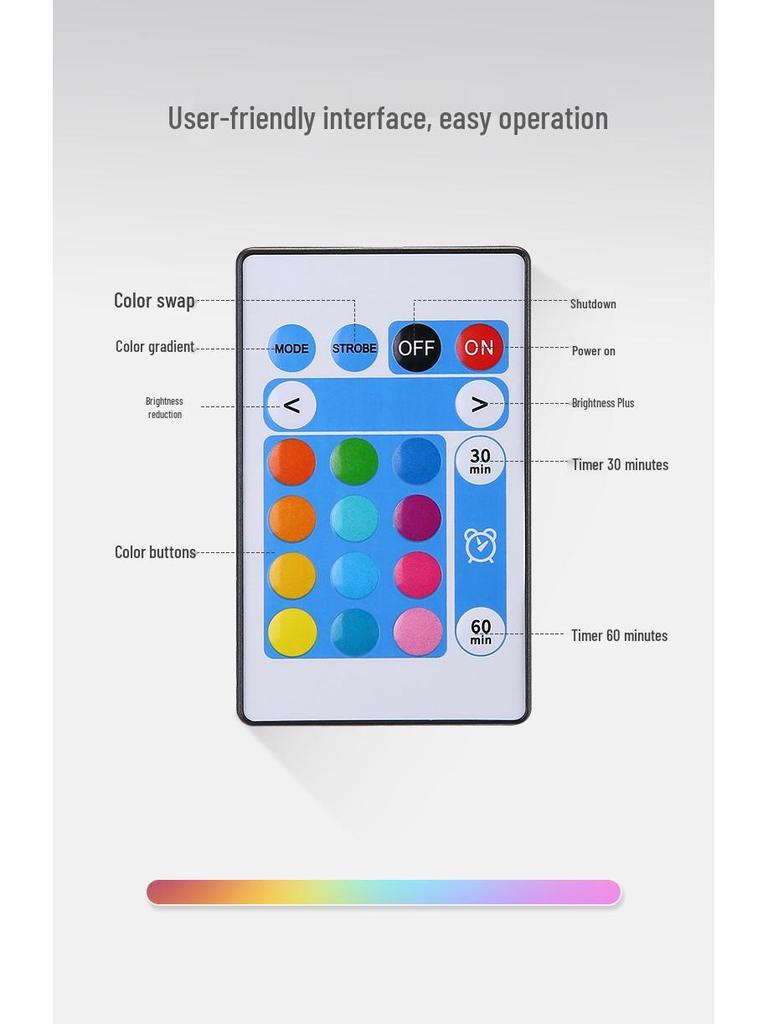 Peacock Projector Night Light: Remote-Controlled, Wall Hanging, Colorful Atmosphere for Bedside or Birthday Gift.