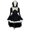 Dark Style Embroidered Halloween Nun Costume - COS Performance Subculture Outfit