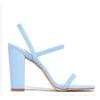 Large size summer new high-heeled sandals women's thick heel square head height-increasing women's shoes large size