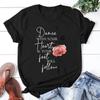 New Ballet Dancer Dance With Your Heart Your Feet Will Follow Print T Shirt Women Unisex Short Sleeve Tops Tees Summer Fashion Tops