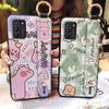 Wristband Dirt-resistant Phone Case For Nokia G100 Wrist Strap Anti-knock Durable Back Cover Anti-dust Silicone Cartoon
