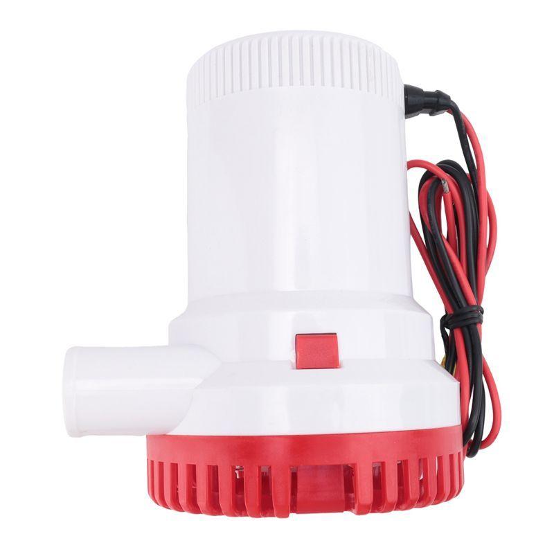 G9-2000GPH Marine Water Bilge Pump Submersible Yacht Boat 12V Caravan Fishing Sea Red