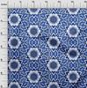 oneOone Cotton Flex Dark Blue Fabric Asian Tie And Dye Quilting Supplies Print Sewing Fabric By The Yard 40 Inch