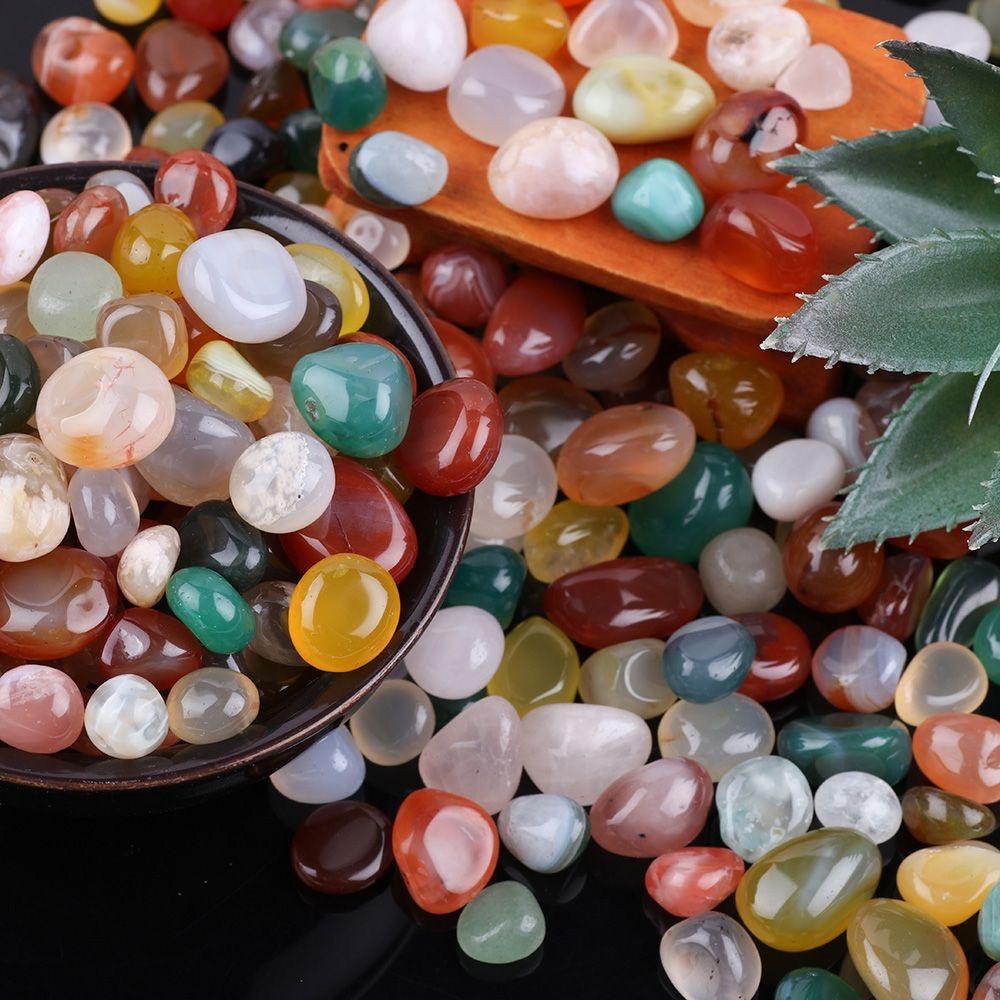 Mixed LoadingNatural Tumbled Stones and Mix Color Crystals Bulk - Assorted Tumbled Polished Stones Rocks Gemstones for Home