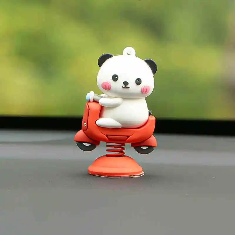 

Автомобильная пружинная качающаяся голова мультяшная кукла украшения кукла креативная личность автомобиль центральная консоль милые украшения игрушки подарки оранжевый