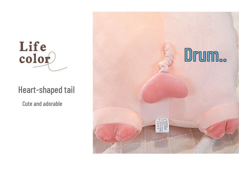 Extra Large Super Soft Pig Plush Toy - Lying Pig Hugging Pillow for Sleeping and Backrest