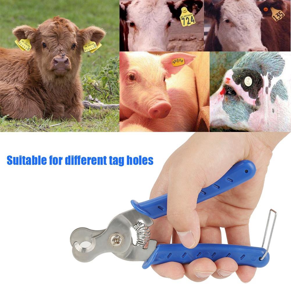 Stainless Steel Ear Tag Removal Plier Animal Remover Plastic Cutter Applicator for Livestock