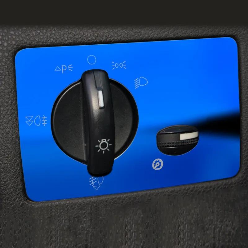 Für Ford Focus 2 MK2 2005 - 2011 LHD Scheinwerferschalter-Panel-Abdeckung Aufkleber Frontscheinwerfer-Einstellknopf-Zierleiste Innenraumzubehör