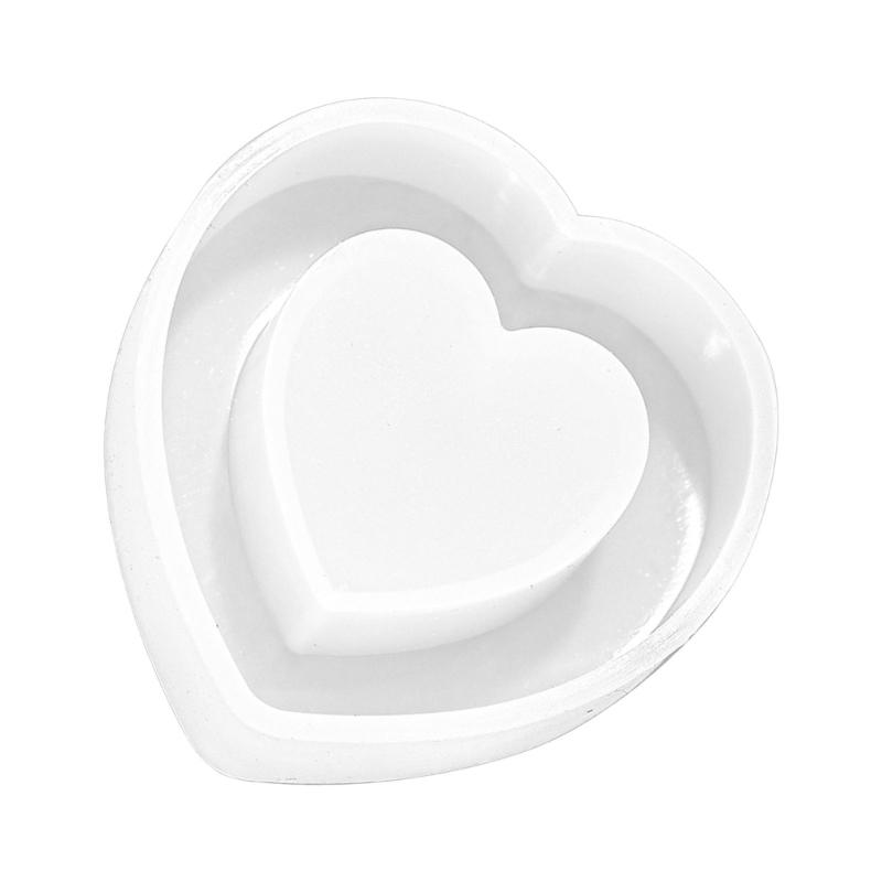 Earrings Molds Resin Craft Moulds Hollow Heart Shape Pendant Mold Unique Keychain Molds Jewelry Hand-Making Accessories