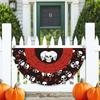 45*90cm Halloween Fan Flag Polyester Ghost Pumpkin Bunting Flag  Halloween Party
