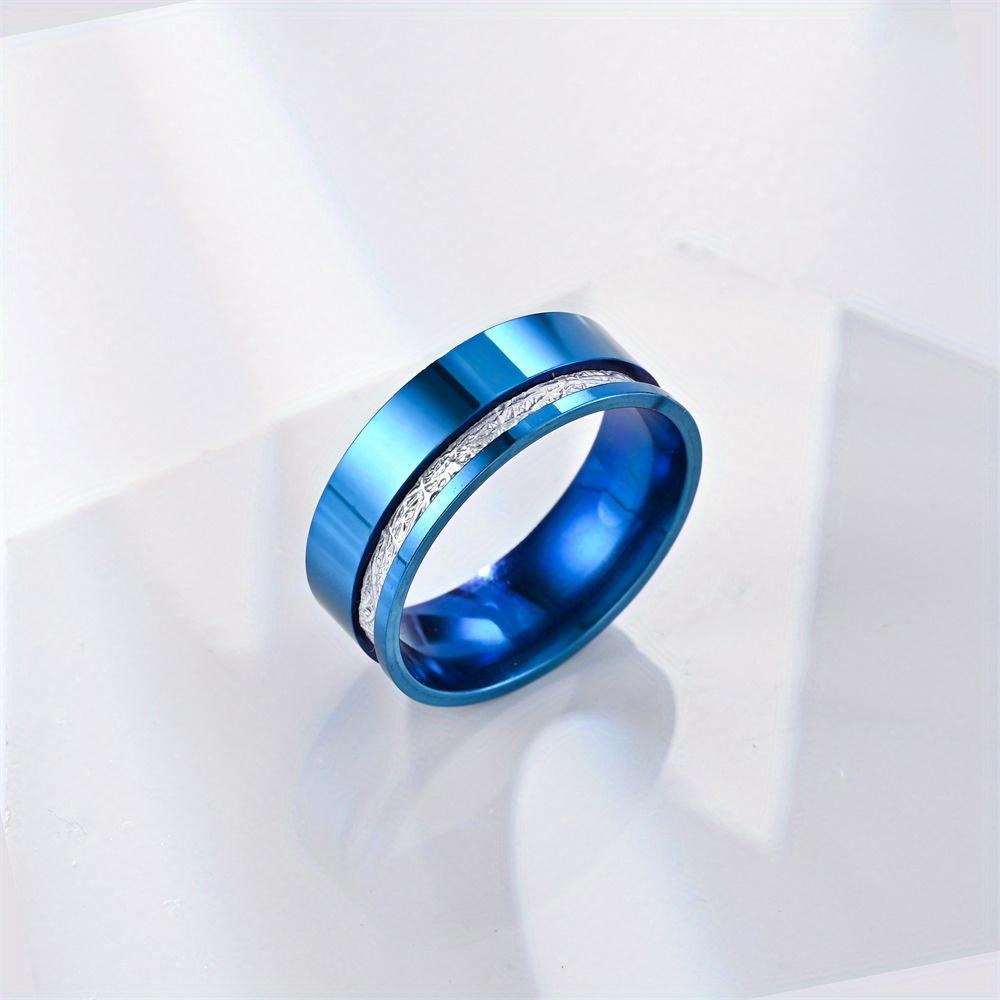 1Pc Fashionable, Versatile and Simple Titanium Steel Ring, Suitable for Daily Wear | As A Gift