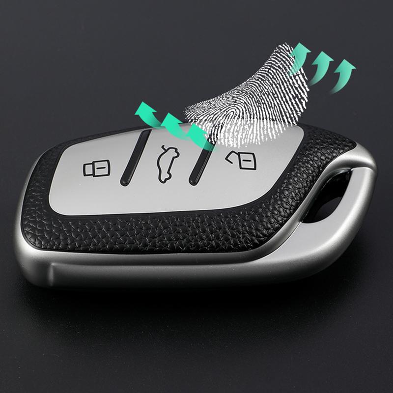 TPU Couro Carro Inteligente Chave Capa Case Holder Bolsa Chaveiro para Roewe RX5 I5 I6 RX3 RX8 ERX5 para MG ZS EV MG6 EZS Protetor