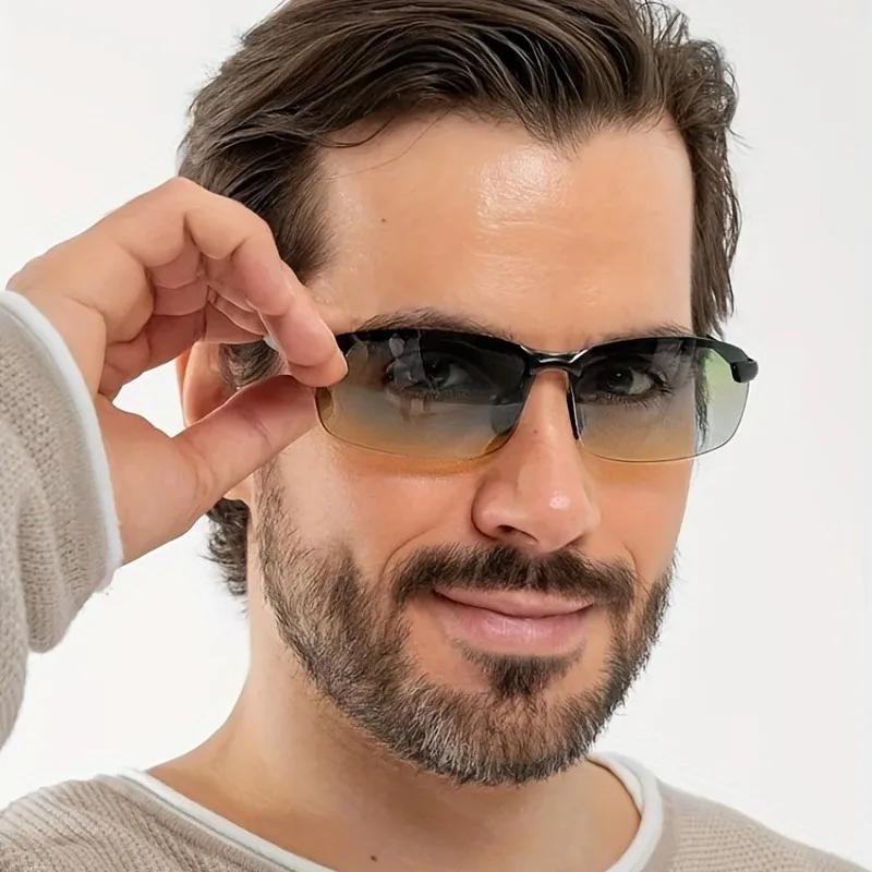 Unisex sluneční brýle bez obrouček pro muže a ženy, módní gradientní sluneční brýle, letní cestovní trendy