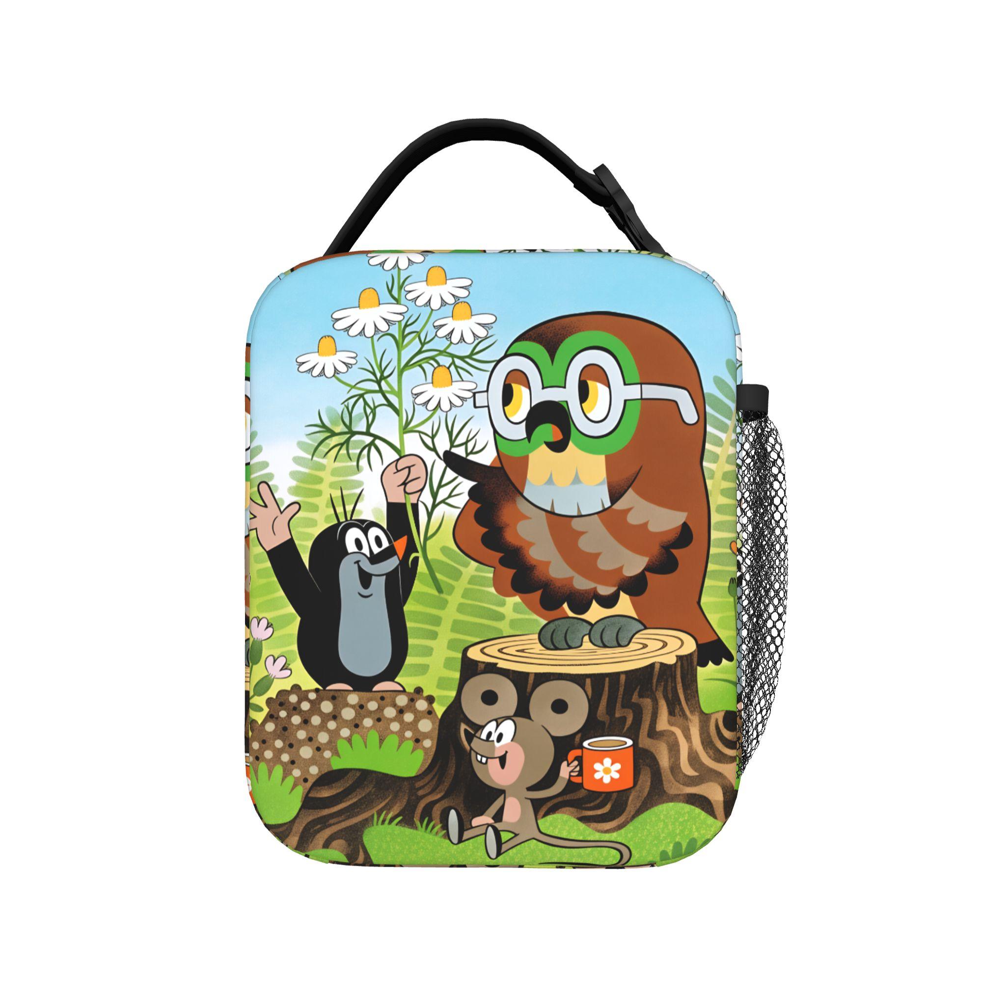 Czech Cartoon Krtek Mole Lunch Bag  Vintage Lunch Box Outdoor Picnic Portable Thermal Lunch Bags For Men Waterproof Cooler Bag One Size