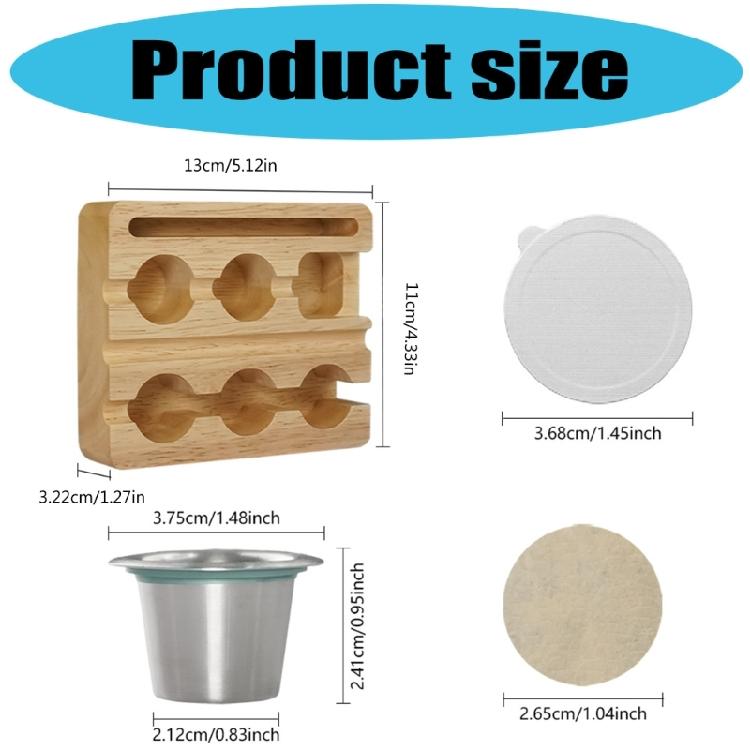 Capsula di Caffè Ricaricabile per Macchina da Caffè Espresso CitiZ D112 C112 C60 C60P Carta Filtro per Caffè Pressino in Alluminio Accessori