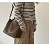 Spring/Summer Women's Genuine Tree Bark Leather Handbag - Vintage Lock Shoulder & Crossbody Bag.