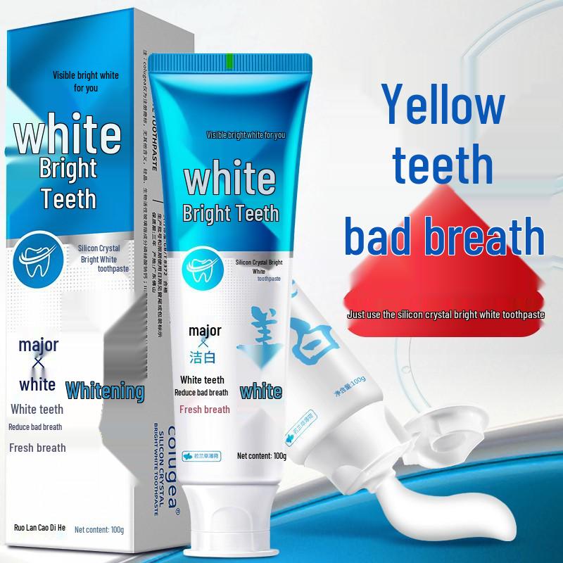 Mint Fresh Silicone Bio-Glass Whitening Toothpaste - Top Seller