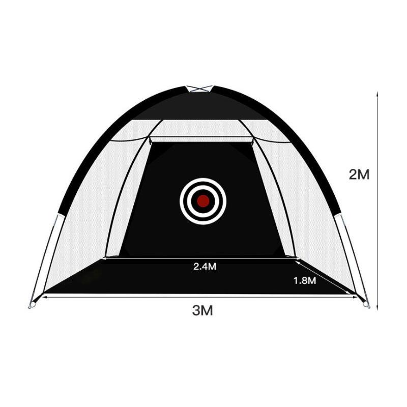 Temu Popular Outdoor Golf Practice Net Set for Swing and Chipping