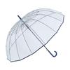 16-bone Transparent Jump Umbrella 65cm Navy LIEBEN-0670 Vinyl
